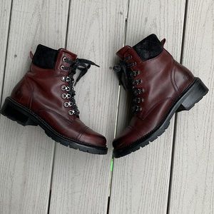 Frye combat boots